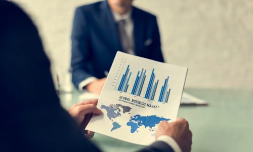 Business Brainstorming Graph Chart Report Data Concept