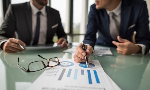 Business Brainstorming Graph Chart Report Data Concept